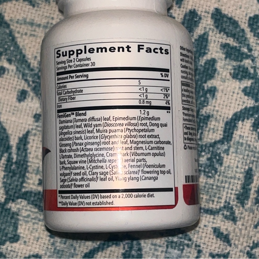 Young Living Femigen 60 Capsules Each New & Sealed/Set of 3 - Picture 2 of 3